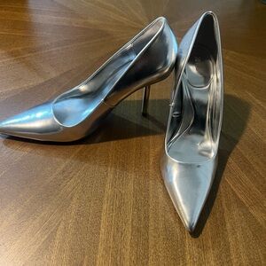 Silver Zara heels